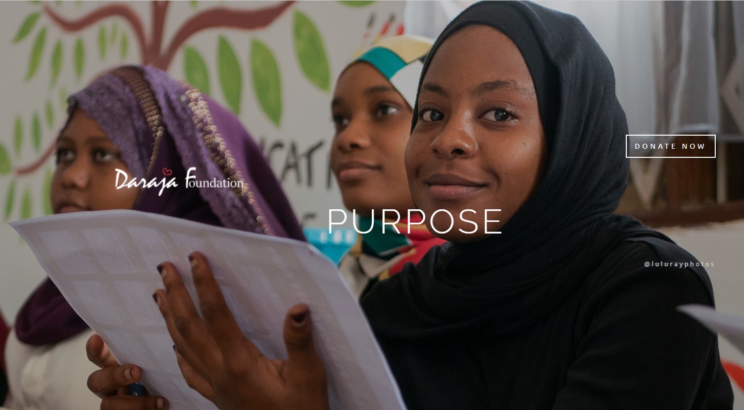 Formål: Daraja Foundation i Zanzibar - At give unge mennesker en familie og en fremtid